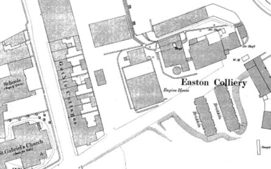 Maps show where the colliery was located in relation to Easton Business Centre today,